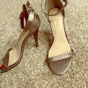 Silver Anne Mitchell Heels